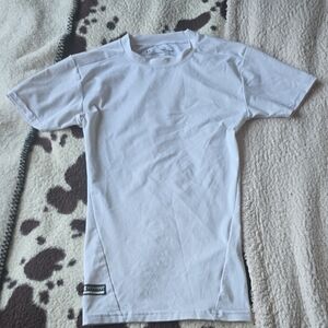 Under Armour White Compression T-Shirt Extra Small